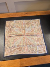 Liberty Of London Silk Square Scarf 55 X 55cms Vgc