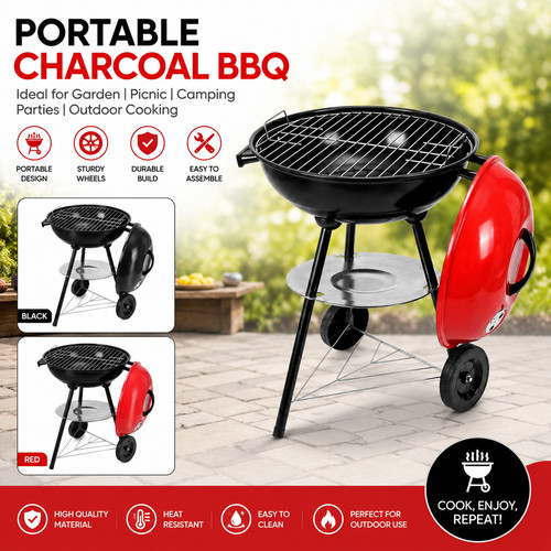 Portable charcoal bbq - portable, grill