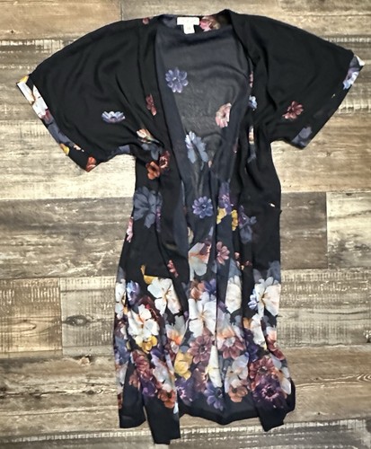 Rachel zoe kimono sheer - sheer, floral