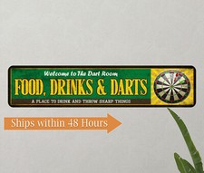Dart Room Decor Sign Food