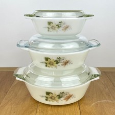Set Of 3 Pyrex Autumn Glory