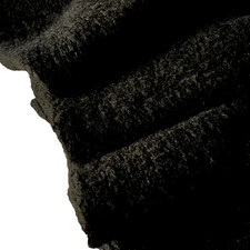 BLACK BOILED WOOL CASHMERE