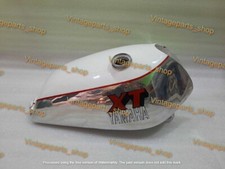 Fit For YAMAHA XT TT 500 Chrome & White Painted Fuel Tank 1N5, 1980 Model