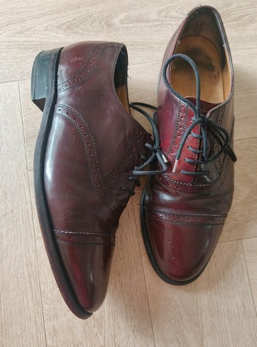 Barker mens burgundy oxblood - mens,