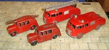 JOB LOT OF DINKY TOYS FIRE ENGINES - MECCANO LTD - UNBOXED/PLAYWORN/REPAINTED