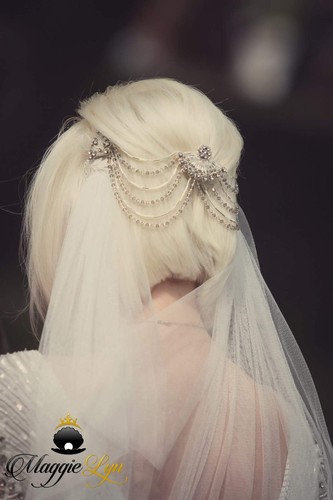 Vintage bridal head piece art - head, piece,