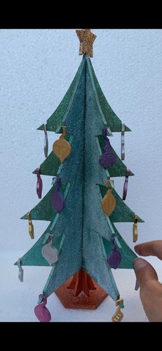 Sided wood advent - 3d,