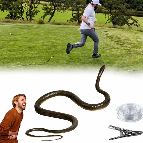 Fake rubber snake prank - fake,