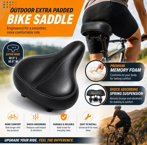 Wide comfort bike seat extra - comfort,