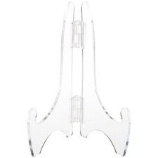 Plymor Clear Acrylic Adjustable Folding Display Easel, 9" x 6" (For 14" Plates)