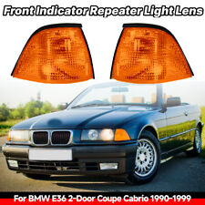 FOR BMW 3 E36 COUPE CABRIO 90-99 FRONT INDICATOR TURN LIGHT LAMP PAIR AMBER SET