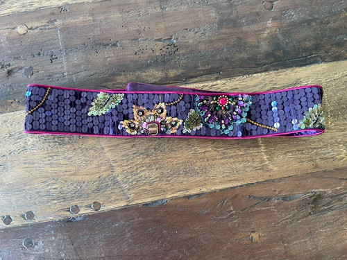 Cotton embellished waist - embellished, belt