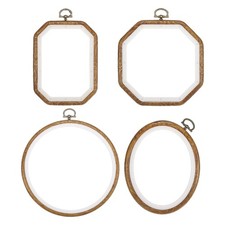 4 Pcs Embroidery Hoops Circle