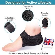 Heel Protectors, Heel Cups for Plantar Fasciitis,Thickened Gel Heel Cushion Pads