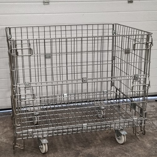 Euro pallet cage - with, wheels