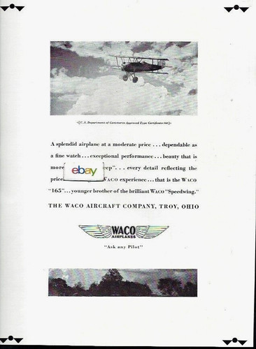 Waco aircraft troy - waco, troy,ohio