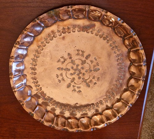 Vintage copper tray - vintage,
