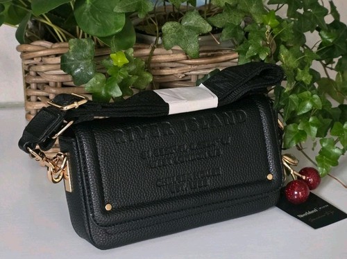 River island black embossed - river,