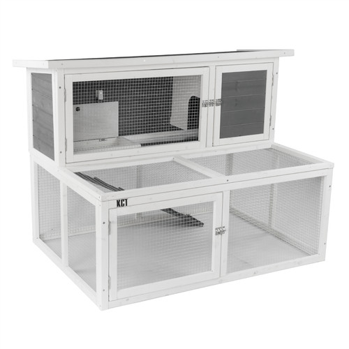 Wooden rabbit hutch 4ft - hutch,