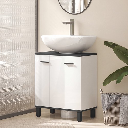 High gloss under sink bathroom - gloss,