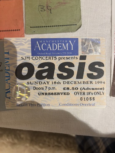 Oasis ticket manchester - oasis,