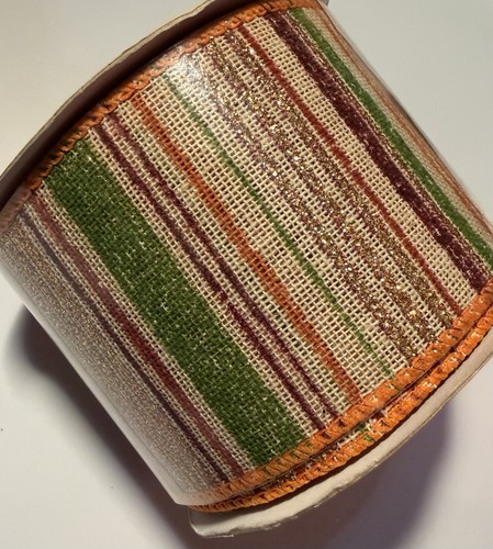 Fall wired edge ribbon - wired,