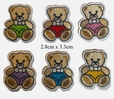 Two x Small Bear Red Green