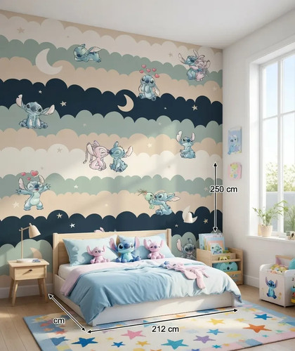 Stitch kids bedroom - , wallpaper