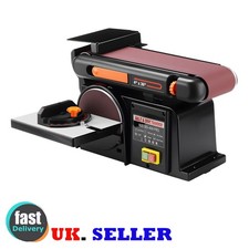 650W Electric Belt Disc Sander Motor Cast Base Linisher 650W 2 in1 w/ Cast Base