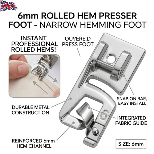 Rolled hem presser foot sewing - foot,