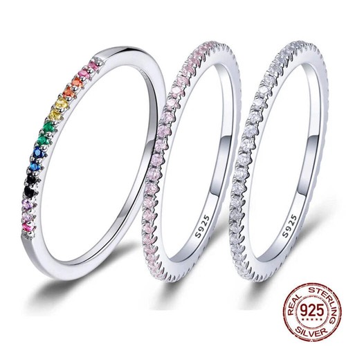925 solid silver simulated - cz,