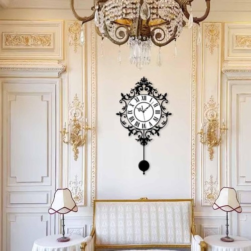 Wall clock with swinging - clock,