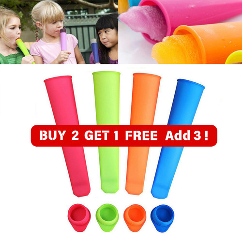 6pcs silicone ice lolly - 1-6pcs,