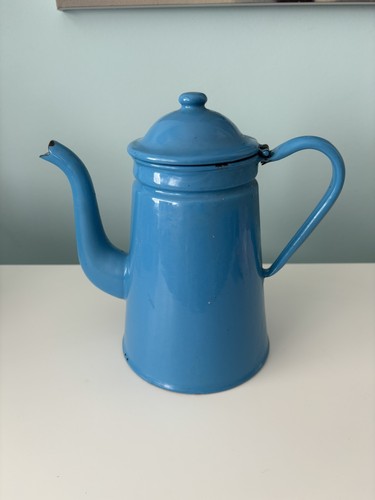 Vintage danish blue enamelware - vintage,