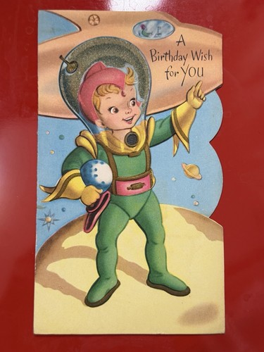 Vtg birthday card die - die, cut
