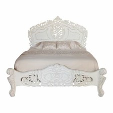 Rococo Bed Frame | French Bed | Antique White | Hand Carved NEW 4'6" 5' 6' B016P