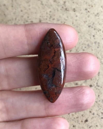 Poppy jasper cabochon - poppy,