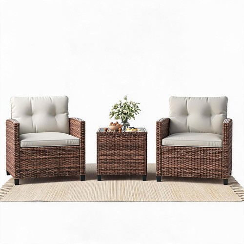 Pieces rattan bistro set - rattan,