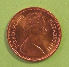 Uncirculated 1971 1/2p HALF