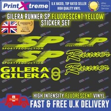 Gilera Runner SP Fluorescent Yellow Sticker/Decal Set SP FX FXR 125 172 180 183 