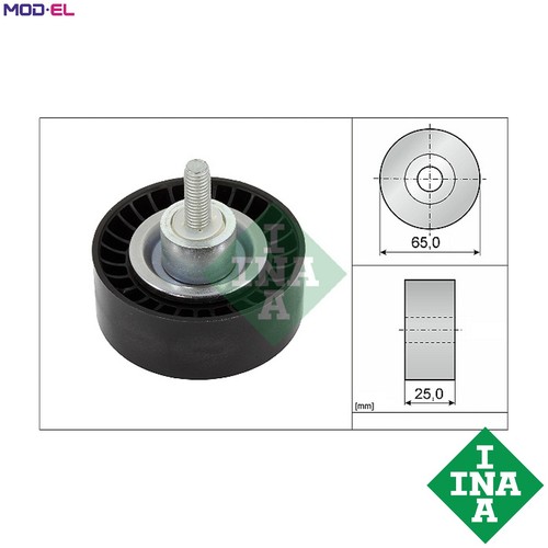 Deflectionguide pulley vribbed - deflectionguide,