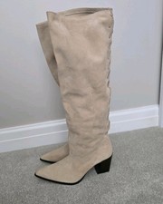 Zara Beige Slouchy Leather