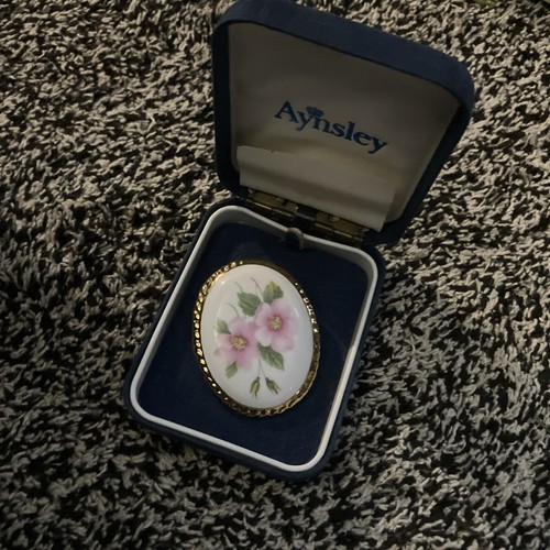 Vintage aynsley brooch - vintage,