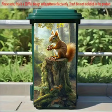 Wheelie Bin Sticker Squirrel