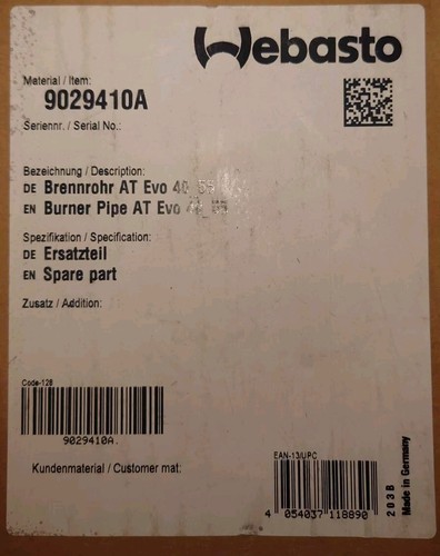 Webasto air top - air, 40