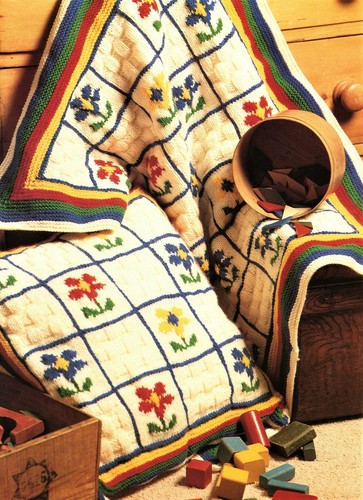Aran cot blanket cushion - ,