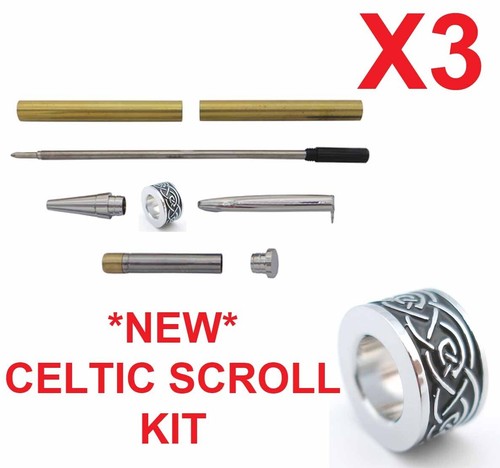 Woodturning pen kits - kits, celtic