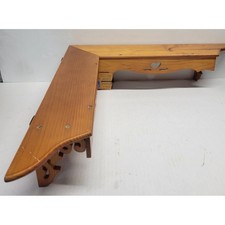 Vintage pine wood corner - pine, shelf