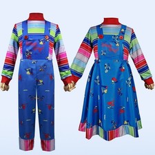 🔥2025 NEW Halloween Chucky Costume Child Adults Play Killer Fancy Dress Cosplay