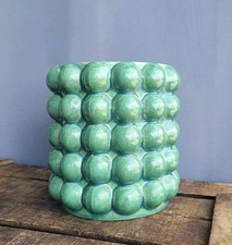 Retro HABITAT SPACE AGE Green Bubble Planter Pot Verner Panton Mid Century 